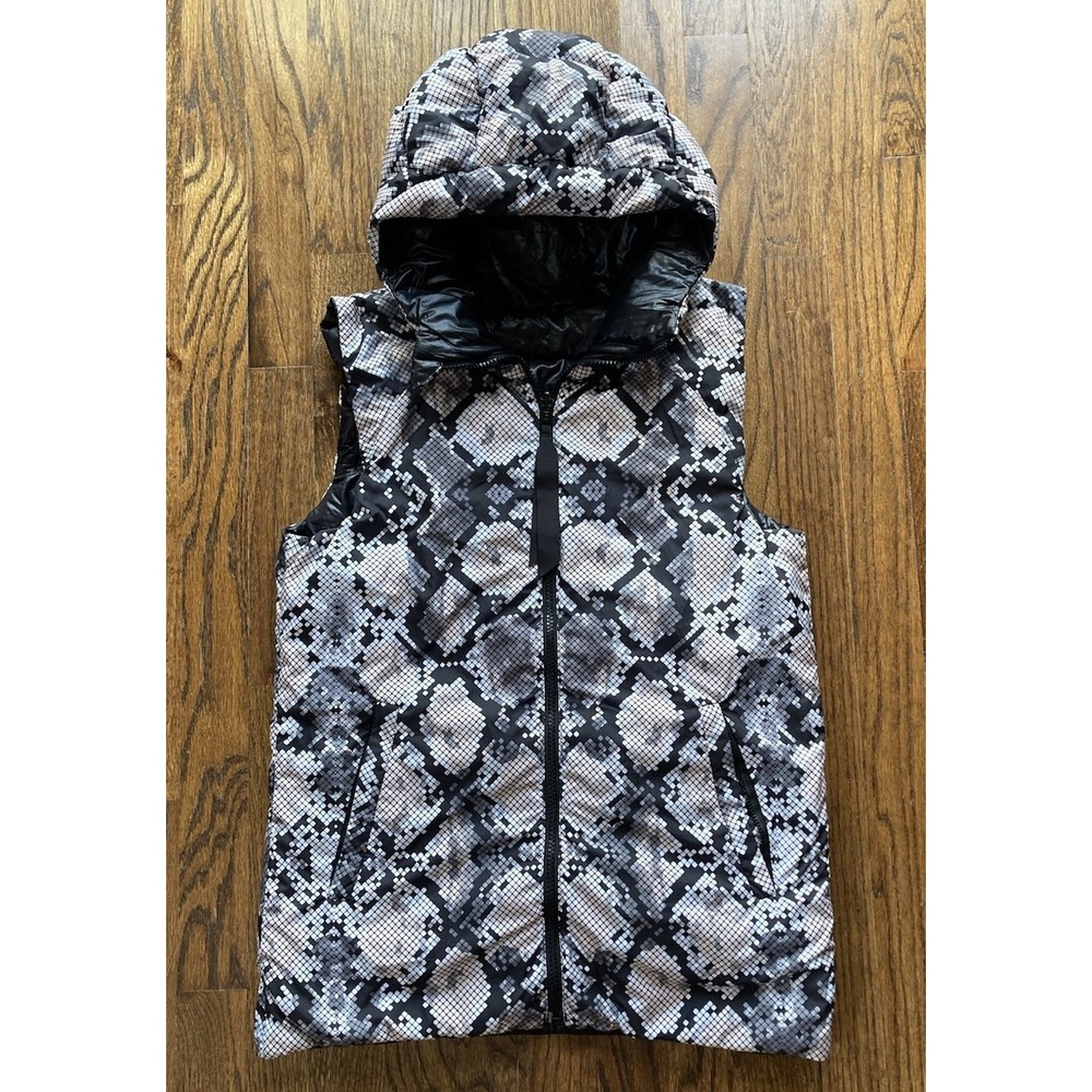 Lululemon Hooded Puffer Vest Womens Size 8 Fluffiest Reversible Goose Down